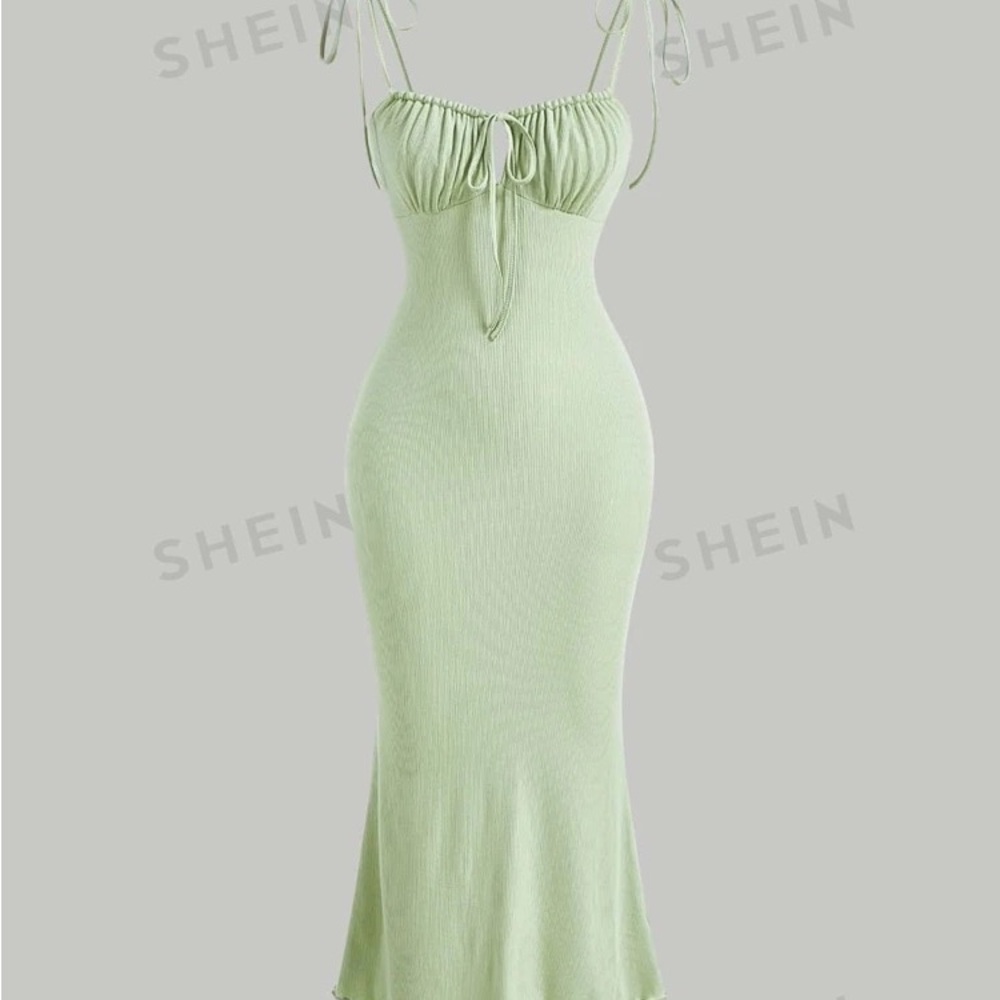 Shein dusty blue dress size large. New with tags